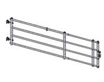 Uitschuifbaar 4 buis afscheidingshek 400-600 cm