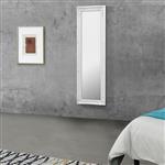 Wandspiegel Livorno met barok lijst 132x42x3,5 cm wit