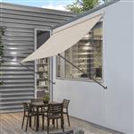 Luifel markies uitvalscherm zandkleur 350x120 cm