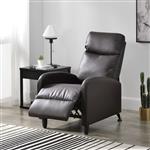 Verstelbare relaxfauteuil 102x60x92 cm kunstleer bruin