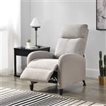 Verstelbare relaxfauteuil 102x60x92 cm stof bruin