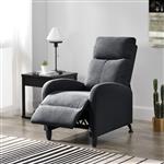 Verstelbare relaxfauteuil 102x60x92 cm stof donkergrijs