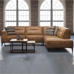 Hoekbank Dakota | Cognac bruin