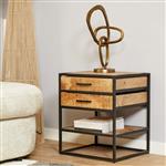 Nachtkastje Denver | Twee lades