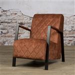 Velvet fauteuil Villa | Koper