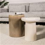 Bijzettafel Glaze - crème