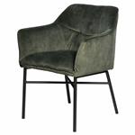 Velvet eetkamerstoel Noah | Groen