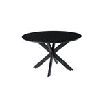 Zwart marmeren eettafel Lynn | Rond Ø150