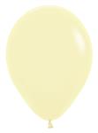 Ballonnen Pastel Matte Yellow 30cm 12st