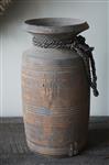 Nepalese Houten Pot | H28 x D15 cm