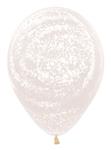 Ballonnen Graffiti White Crystal Clear 30cm 25st