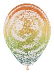 Ballonnen Graffiti Rainbow Crystal Clear 30cm 25st