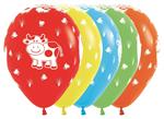 Ballonnen Farm Animals Mix 30cm 25st