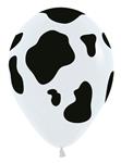 Ballonnen Cow White 30cm 25st
