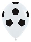 Modelleerballonnen Soccer Balll White 30cm 12st