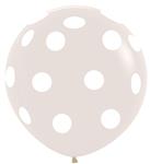 Ballonnen Polka Dots Crystal Clear 91cm 2st