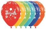 Ballonnen Welcome Fashion Solid Mix 30cm 25st