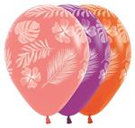 Ballonnen Tropical Paradise Mix 30cm 25st