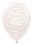 Ballonnen Graffiti White Crystal Clear 30cm 25st