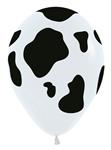 Ballonnen Cow White 30cm 25st