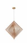 Hanglamp Hout Houtkleur 62 cm - Madera Palmera