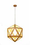 Hanglamp Hout Diamant Houtkleur 50 cm - Madera Negundo