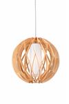 Hanglamp Hout Rond Houtkleur 40 cm - Madera Alcornoque