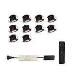 10 led downlight Carpus zwart Set