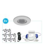 Led inbouwspots Monno Set 8