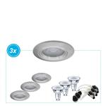 LED inbouwspot Palmiro set van 3