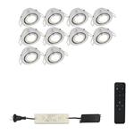 Mura set 10 inbouwspots voor overkapping