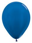 Ballonnen Metallic Blue 30cm 12st