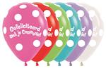 Ballonnen Communie Polka Dots Mix 30cm 50st