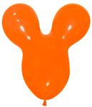 Ballonnen Mouse Head Orange 25st