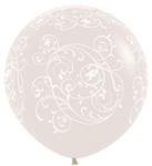 Ballonnen Filigree Crystal Clear 91cm 2st