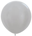 Ballonnen Pearl Silver 91cm 2st
