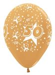 Ballonnen Number 50 Metallic Gold 30cm 25st