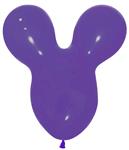 Ballonnen Mouse Head Violet 25st
