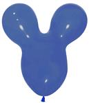 Ballonnen Mouse Head Royal Blue 25st