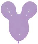 Ballonnen Mouse Head Lilac 25st