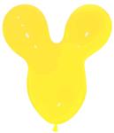 Ballonnen Mouse Head Yellow 25st