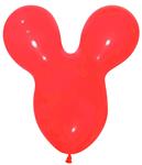 Ballonnen Mouse Head Red 25st