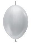 Ballonnen Pearl Silver 30cm 50st