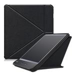 DrPhone KLC Multi TriFold Smart Case - PU Lederen Flipcover – Geschikt voor Kobo Libra H2O – Zwart