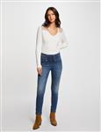 Skinny cropped jeans with buttons 241Perla stone denim