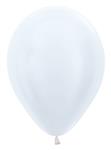 Ballonnen Pearl White 30cm 12st