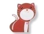 Houten poes geverfd 3D