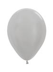 Ballonnen Pearl Silver 25cm 100st