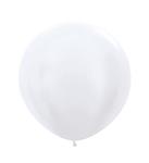 Ballonnen Pearl White 61cm 10st