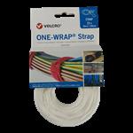 Velcro® ONE-WRAP® klittenband kabelbinder 20mm x 150mm Wit